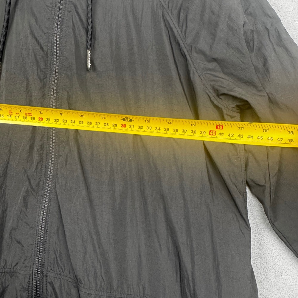 Lululemon Black seek the sky Longline Hooded Windbreaker Jacket Size 6 LW4BETS - Picture 6 of 9